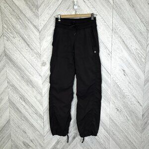 Lululemon Dance Studio Pants Womens Size 2 UNLINED Black 31" Inseam